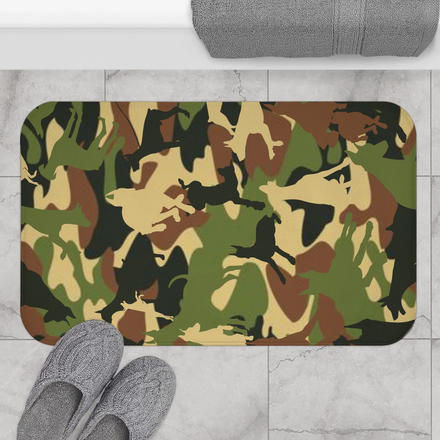 Food/Water Mat Dobie Brown Camo