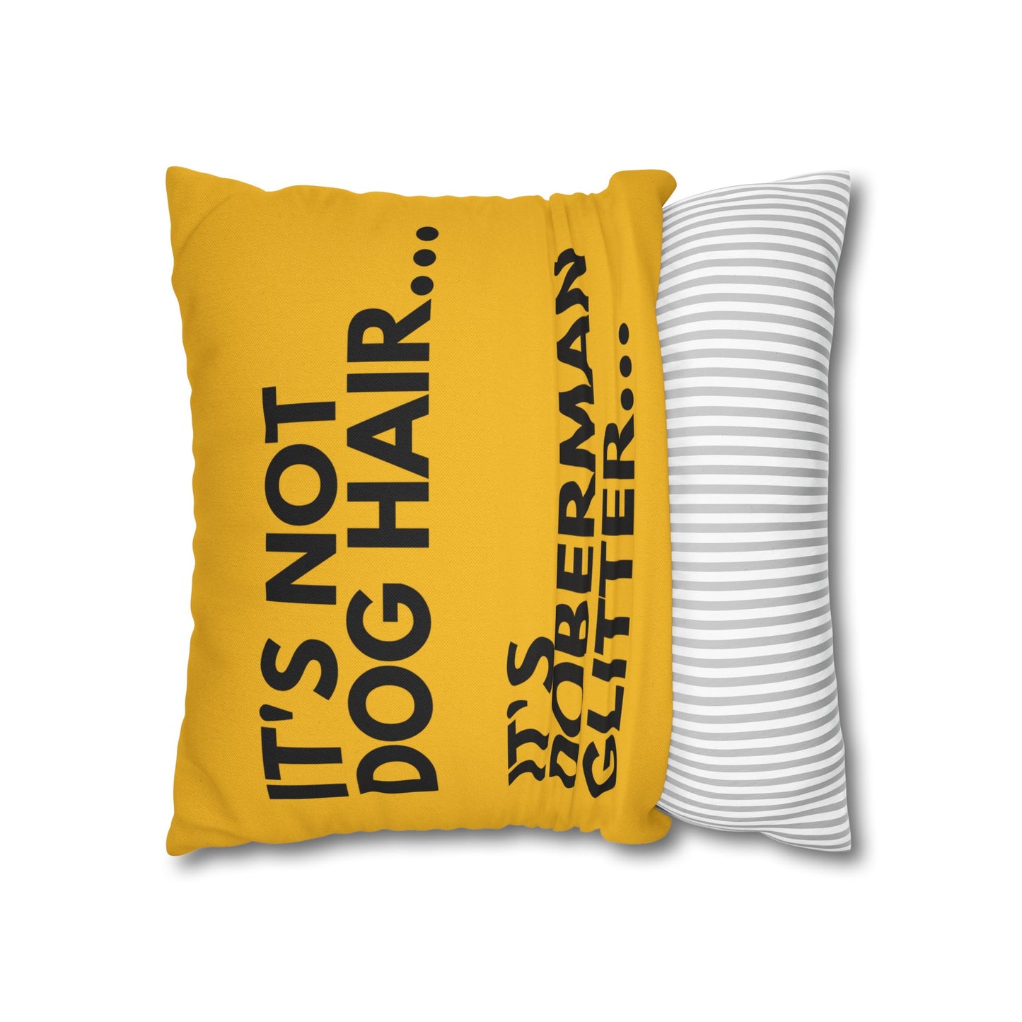 Glitter 2 Yellow Square Pillowcase