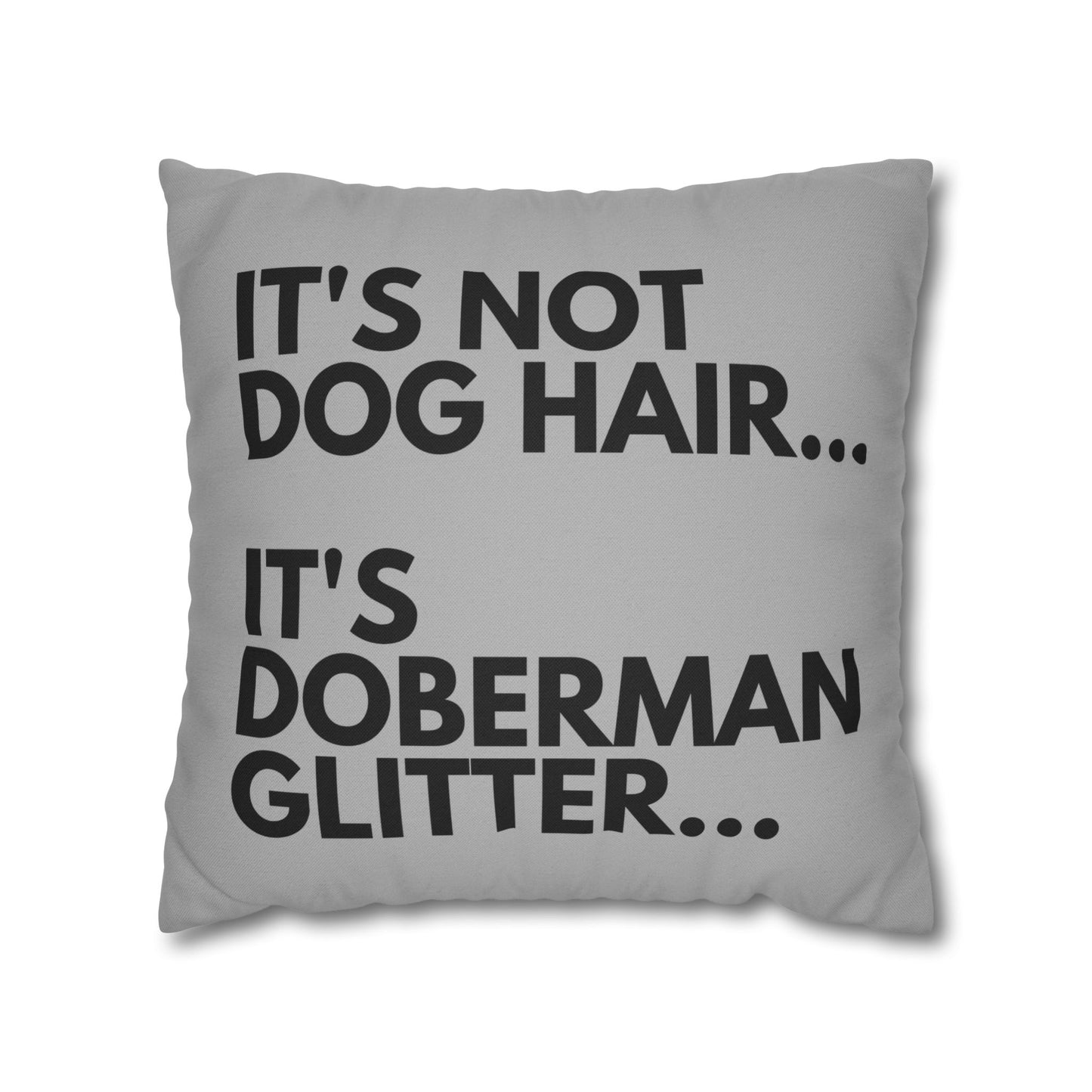 Glitter 5 Light Gray Square Pillowcase