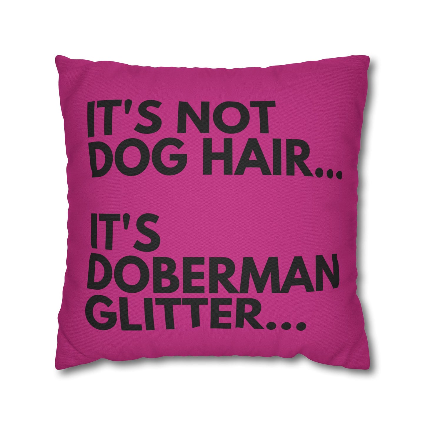 Glitter 2 Pink Square Pillowcase
