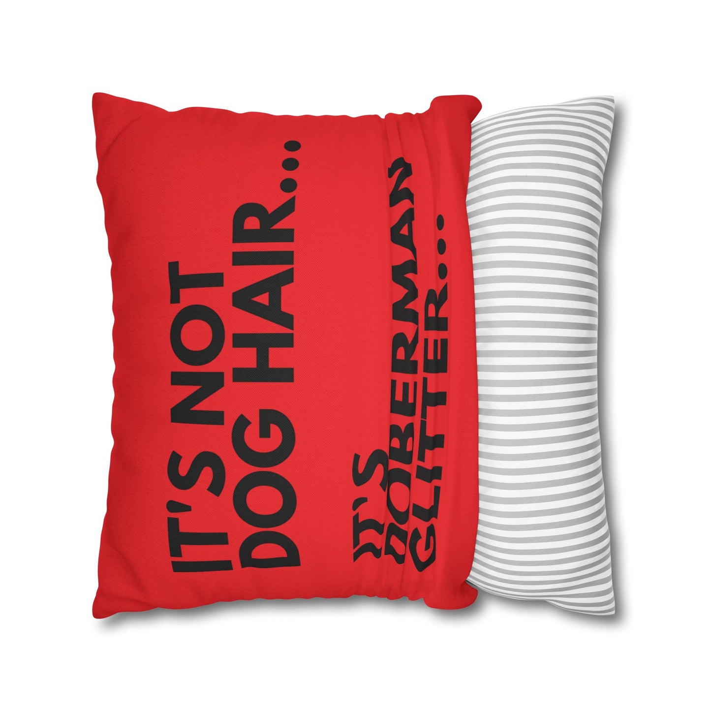 Glitter 6 Red Square Pillowcase