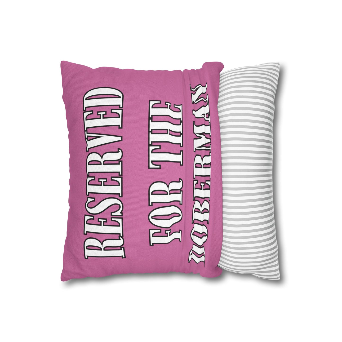 Reserved Pink Square Pillow Covers