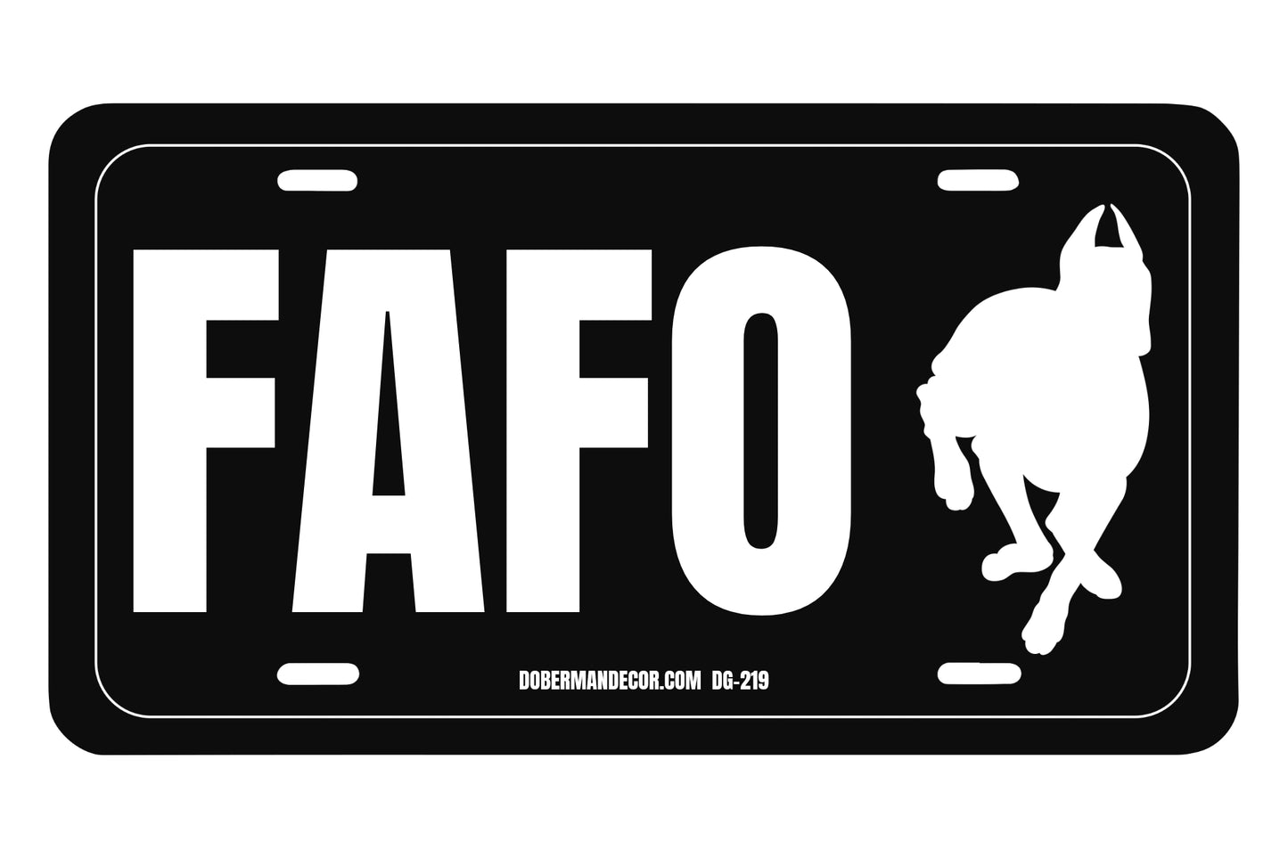 Novelty Aluminum License Plate PDG-219