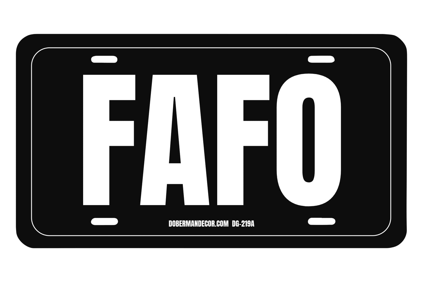 Novelty Aluminum License Plate PDG-219