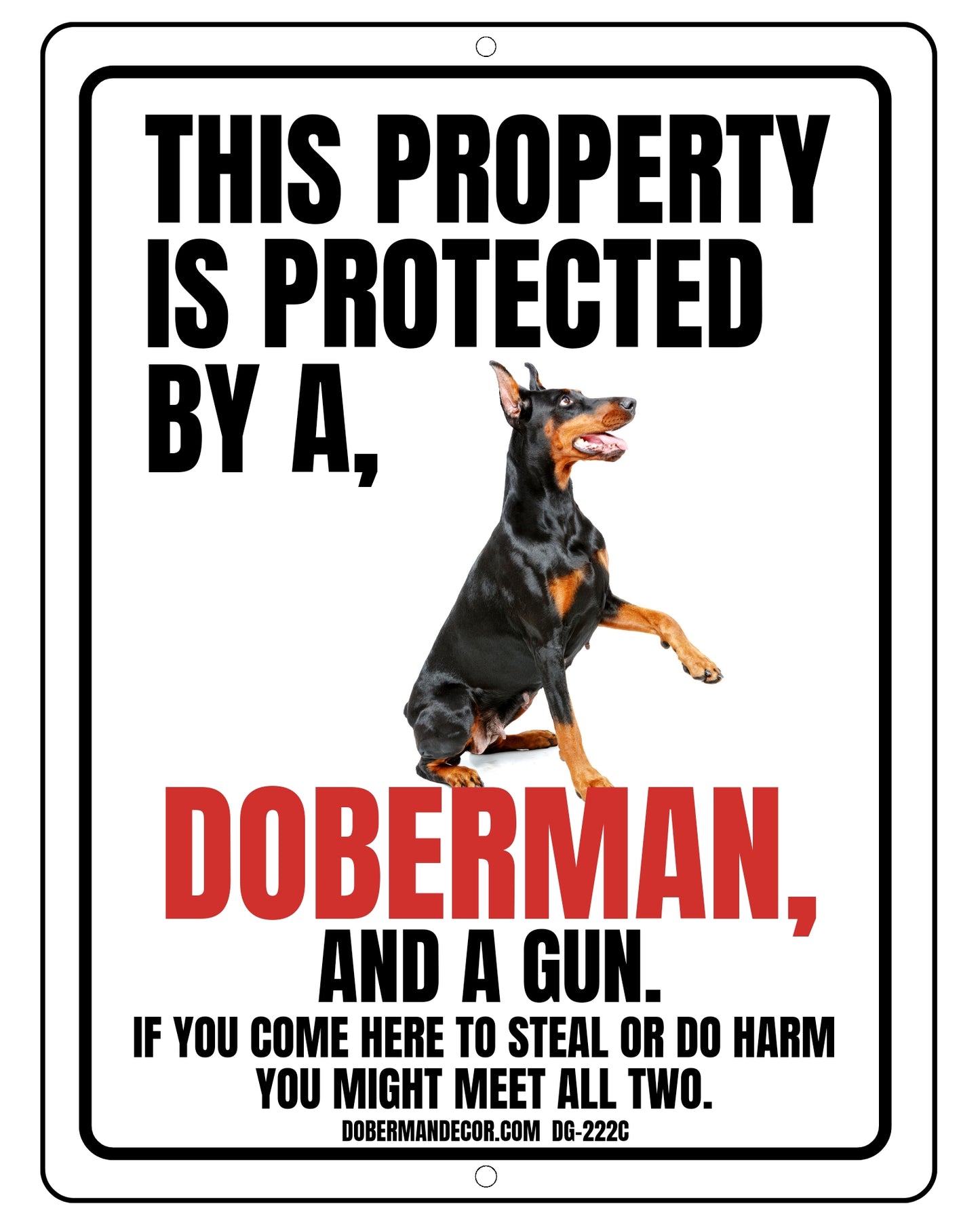 Doberman Sign DG222