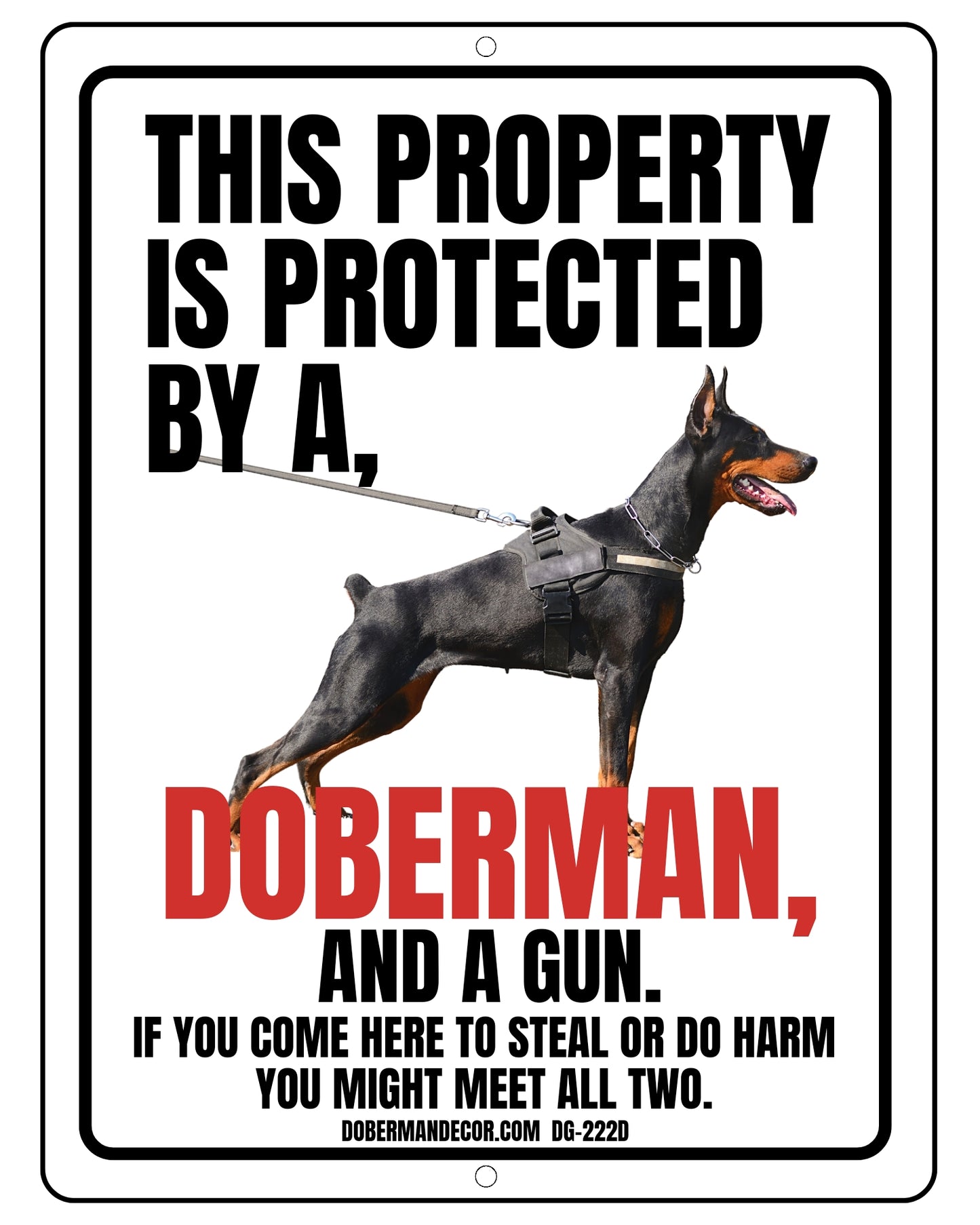 Doberman Sign DG222