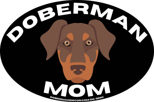 Doberman Mom Decal SDG300C