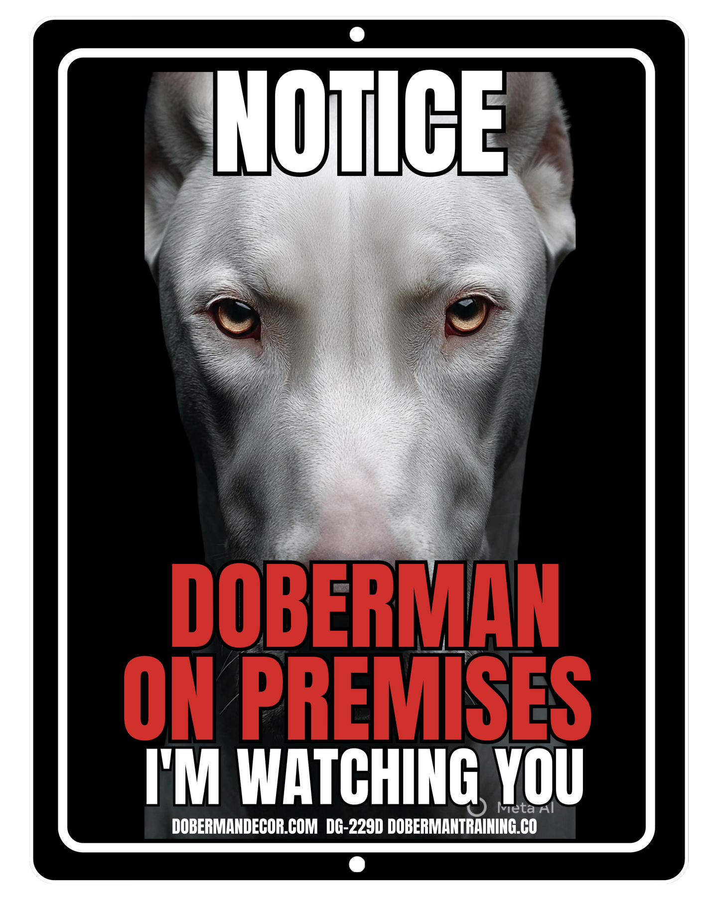 Doberman Sign DG229