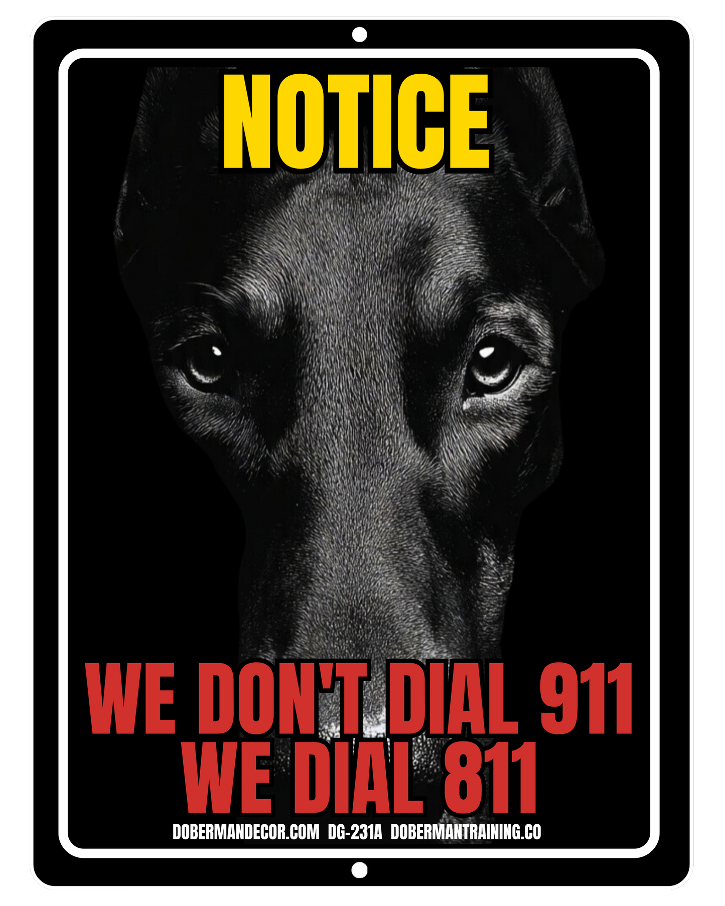 Doberman Sign DG231