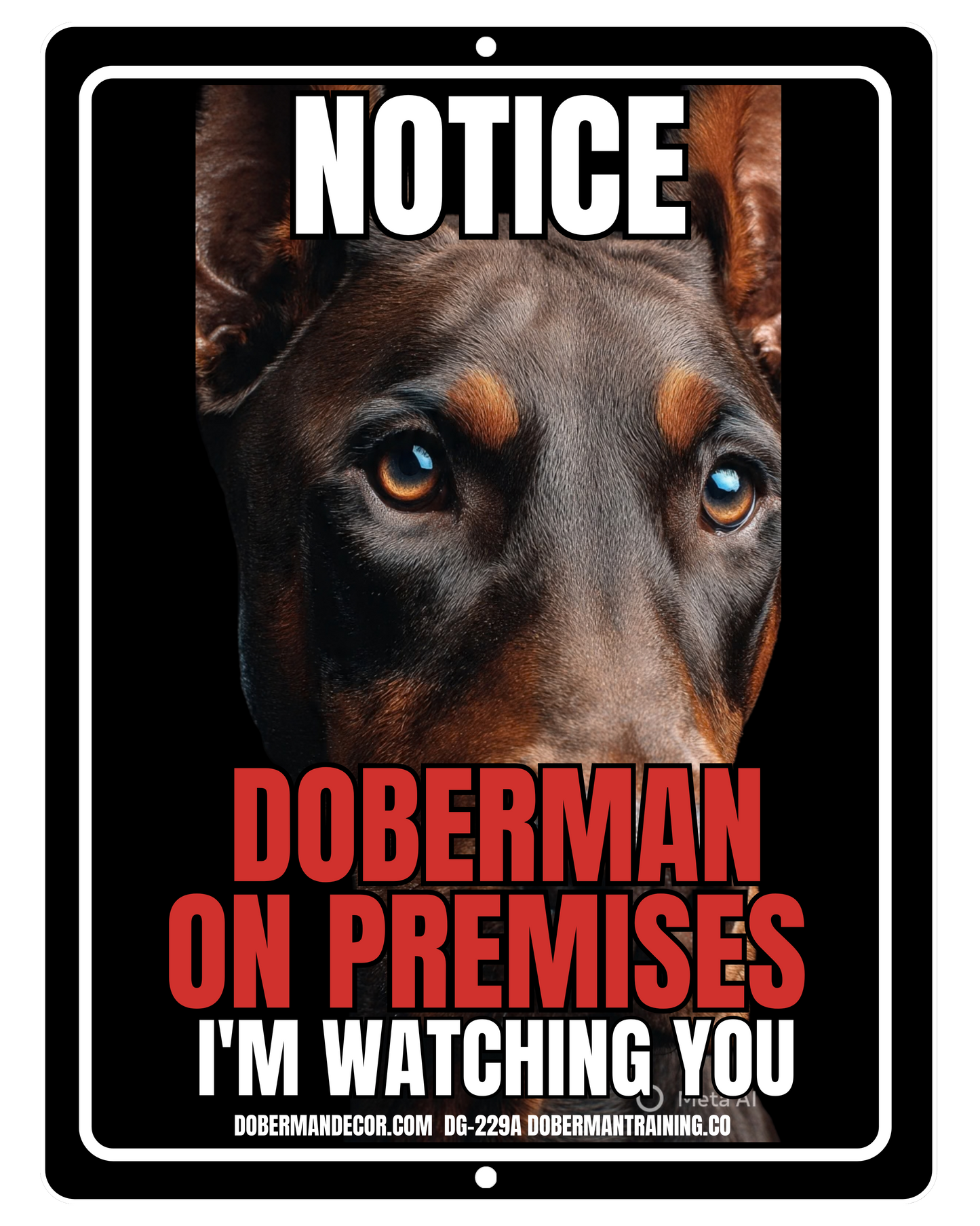 Doberman Sign DG229