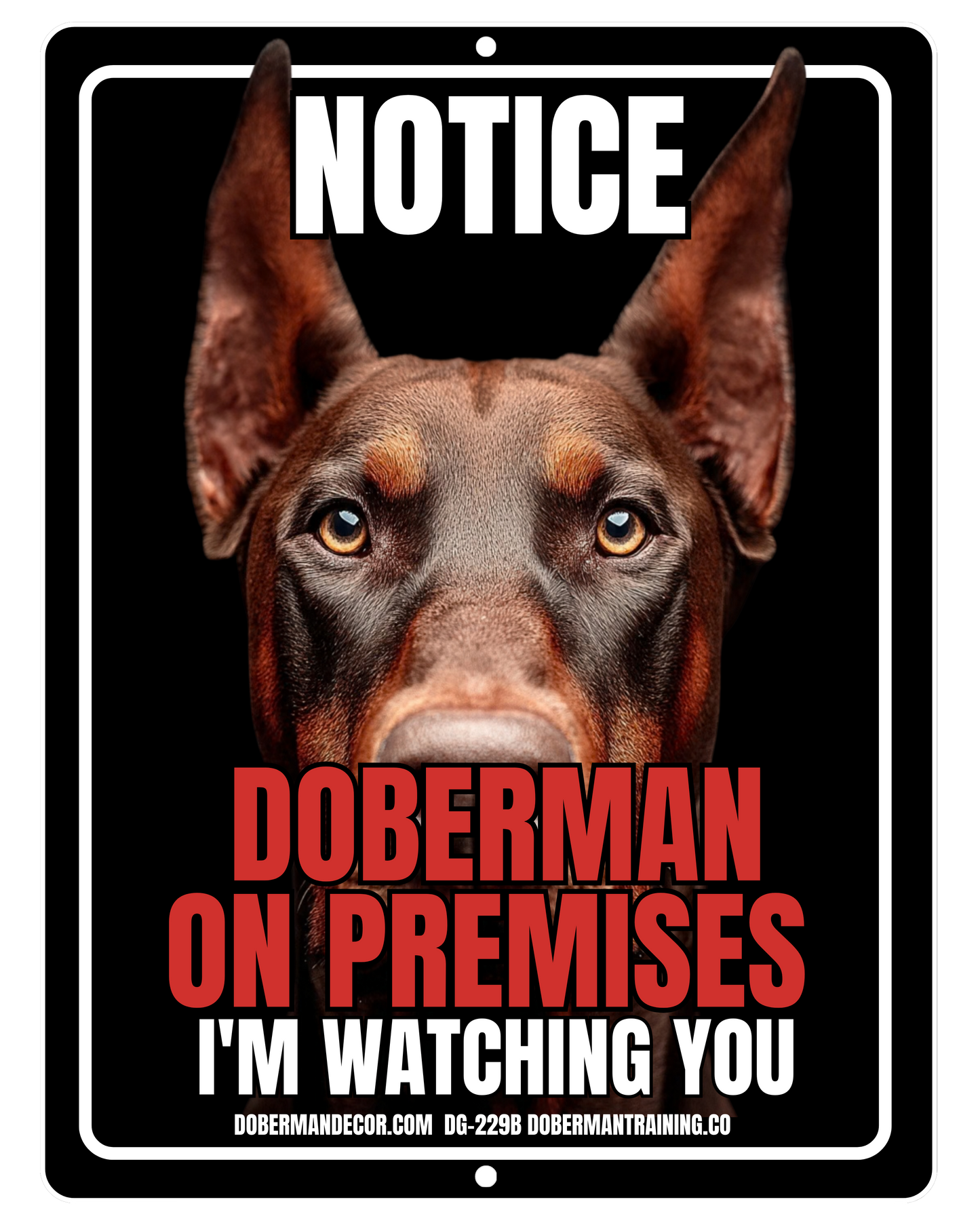 Doberman Sign DG229